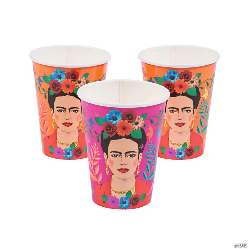 12 oz. Boho Frida Kahlo Disposable Paper Cups - 12 Ct.