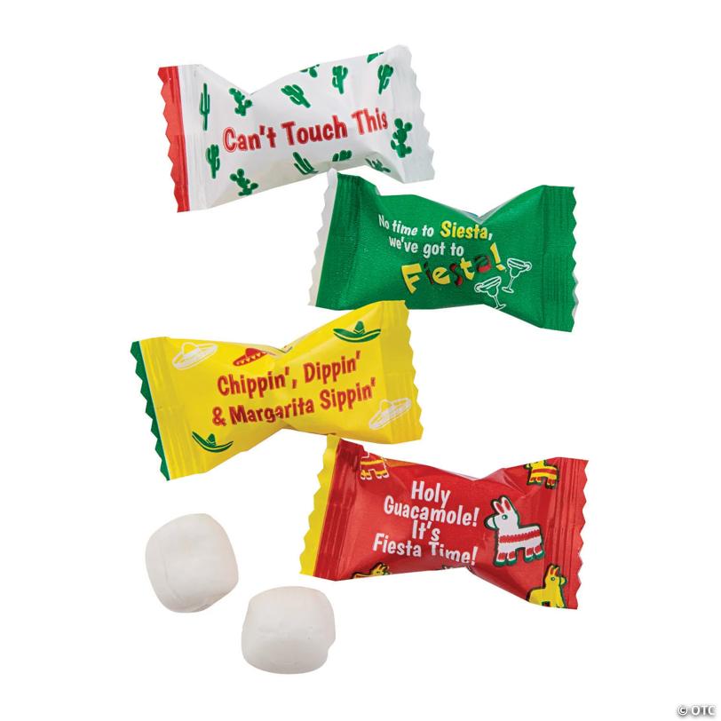 14 oz. Buttermints in Bright Color Fiesta Wrappers - 108 Pc.