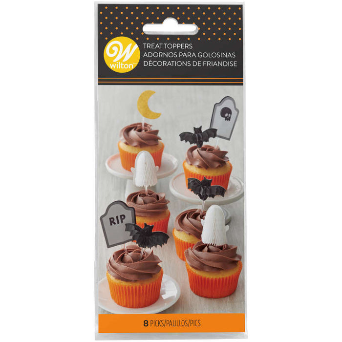 Wilton Halloween Treat and Cupcake Toppers, 8-Piece
