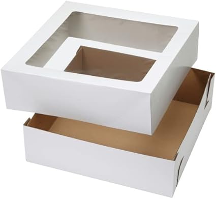 Wilton sturdy Cake Box, 16.25 by 16.25 by 5-Inch, 2-Pack with Windows
