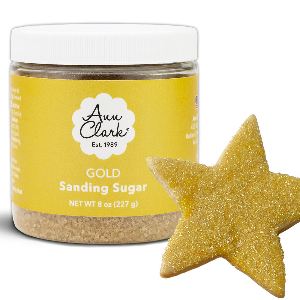 Gold Sanding Sugar, 8 oz