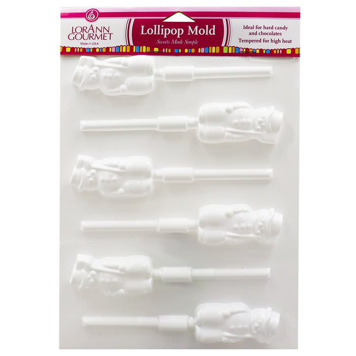 LorAnn Snowman Lollipop Sheet Mold