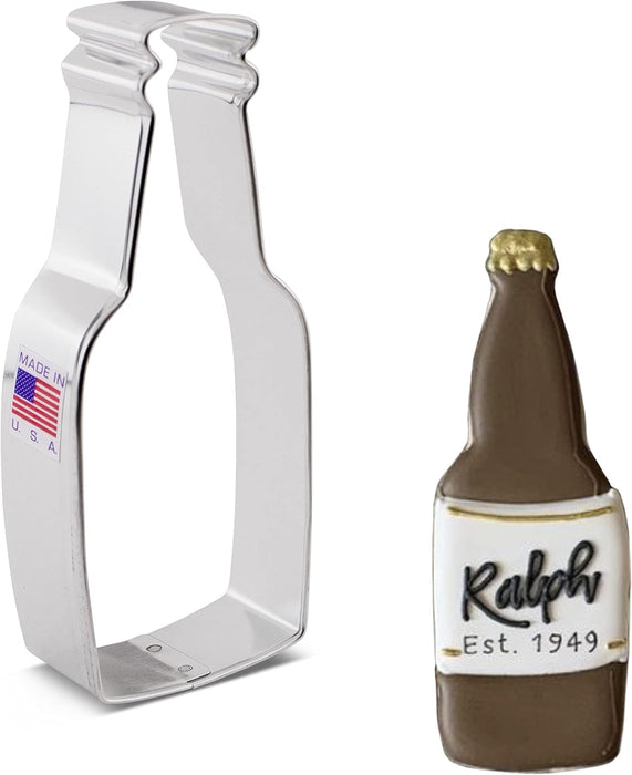 Ann Clark Beer Soda Bottle Cookie Cutter, 4.5"