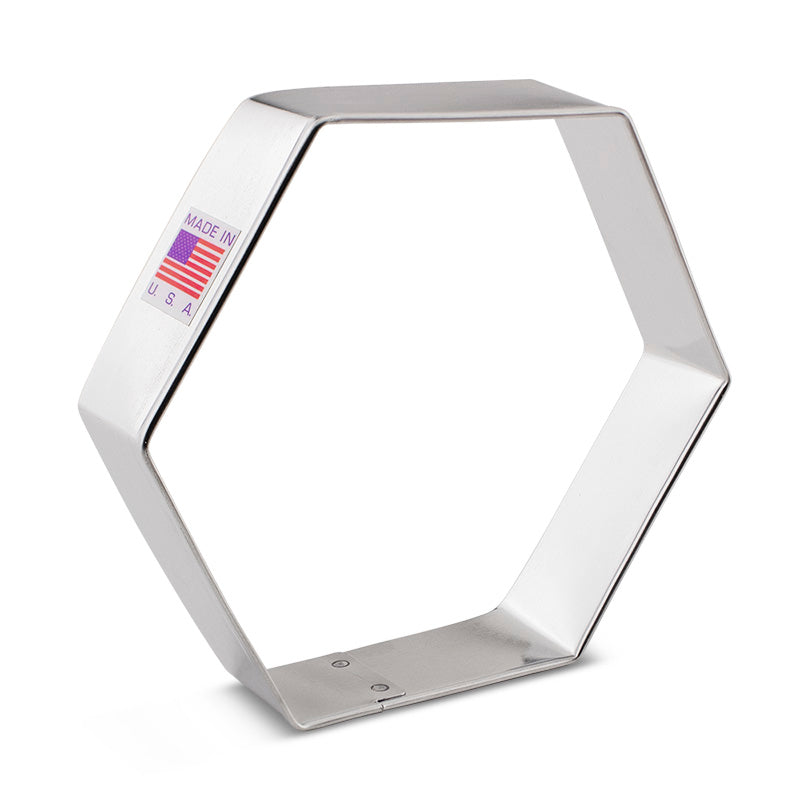 Hexagon Cookie Cutter, 3 3/4"