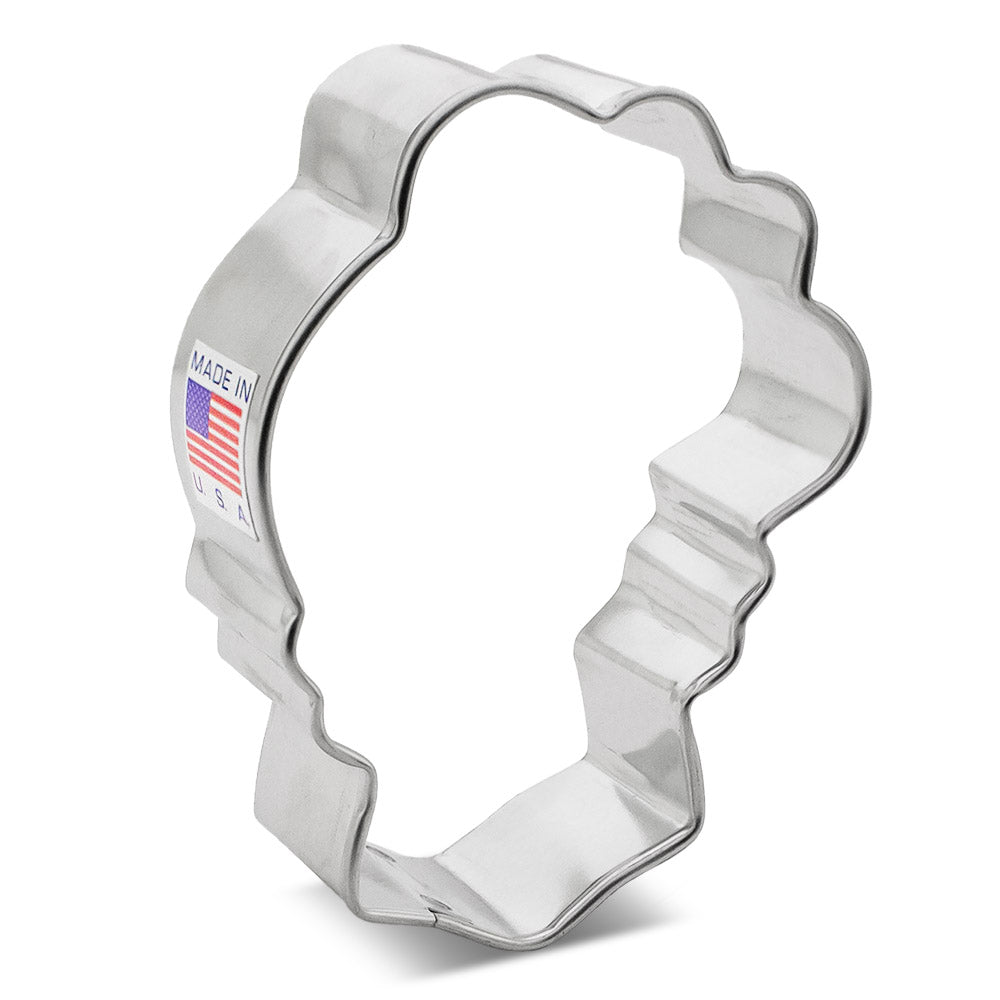 Day of the Dead Sugar Skull with Flowers Cookie Cutter