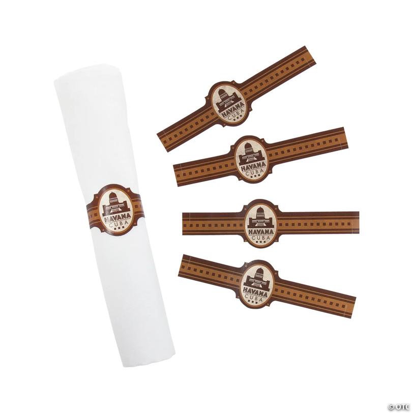 Cuban Party Paper Napkin Rings - 24 Pc.