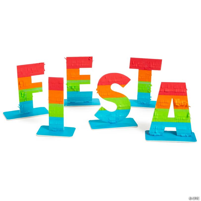 Fiesta Fringe Tabletop Letters - 6 Pc.