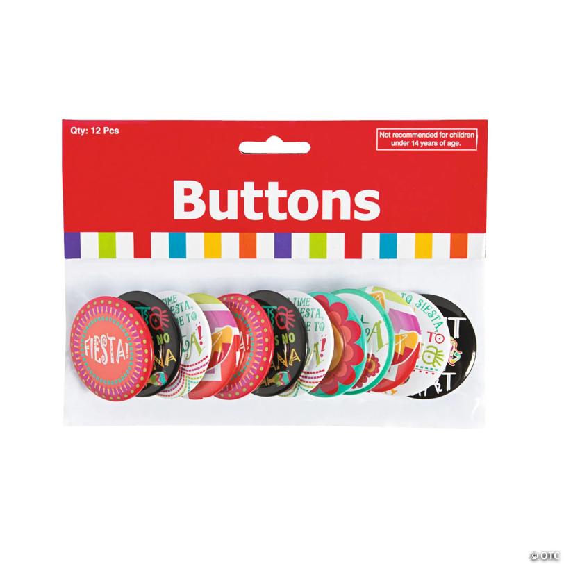 Fiesta Mini Buttons - 24 Pc.