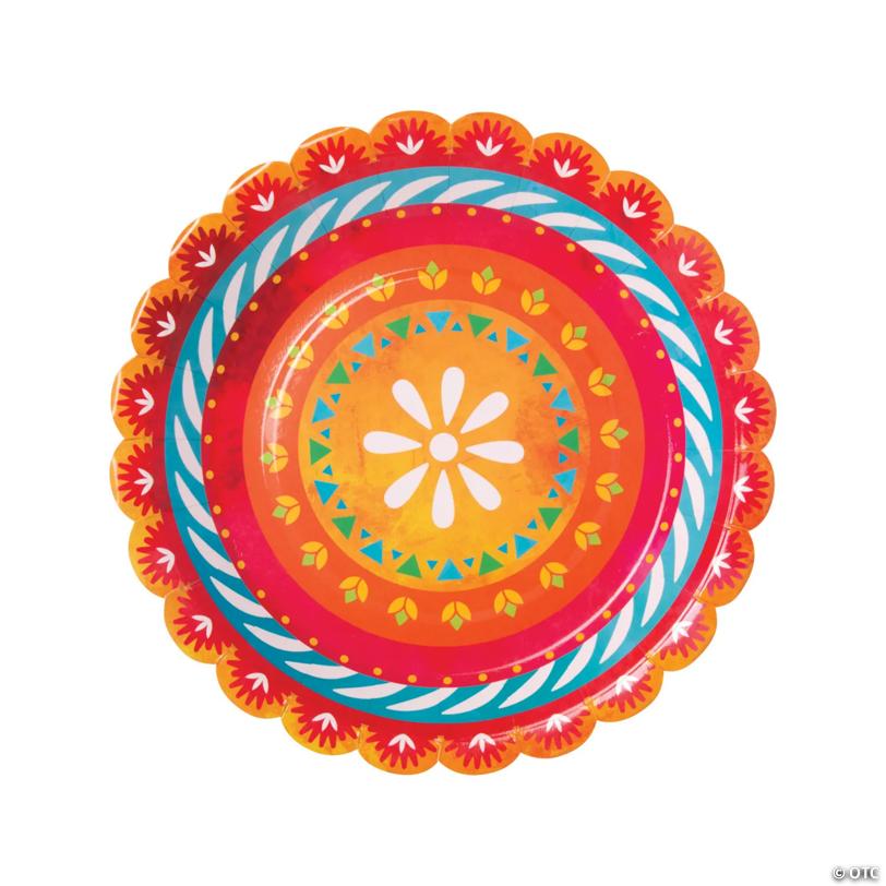 Let’s Fiesta Paper Dinner Plates - 8 Ct.