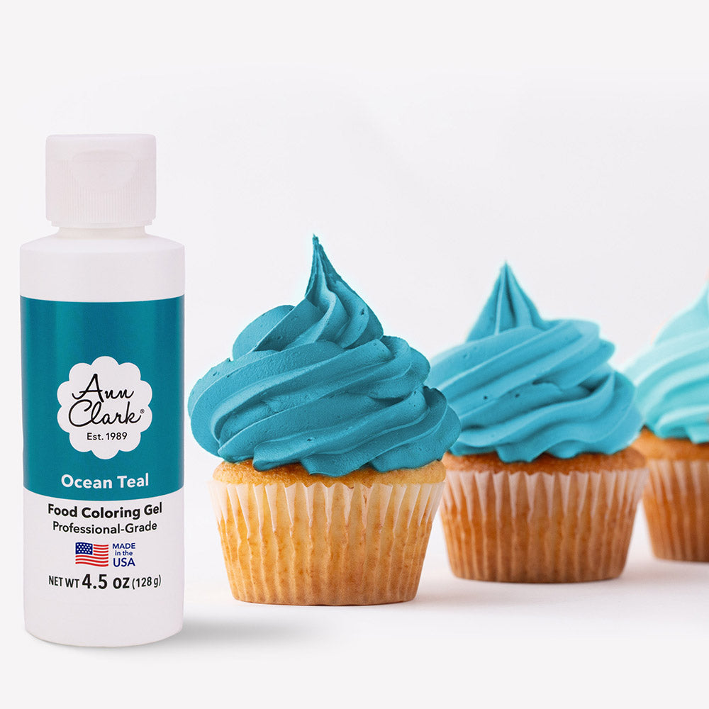 Ocean Teal Food Coloring Gel, Large 4.5 oz. Bottle