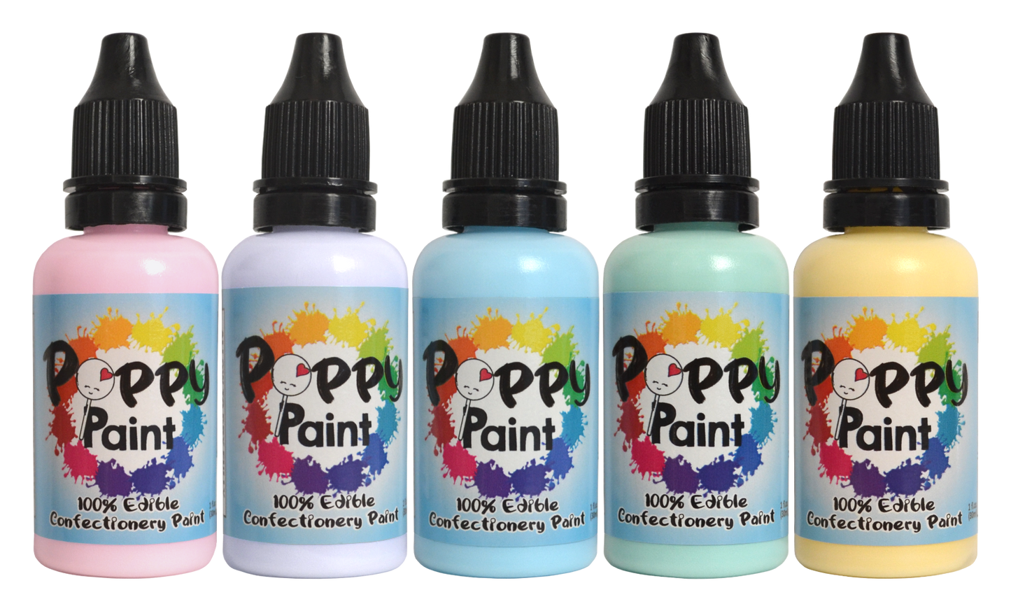 Pastel Set (5 Piece) Poppy Paint | Party Decoration®