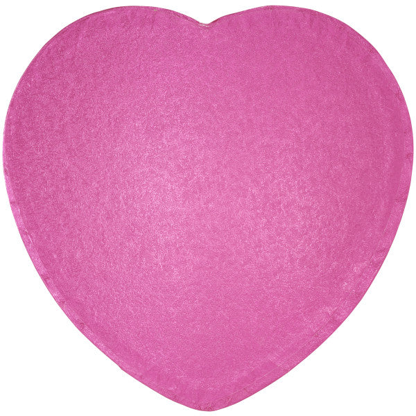12" Heart Pink Foil Cake Board Drum perfect for Valentines Day