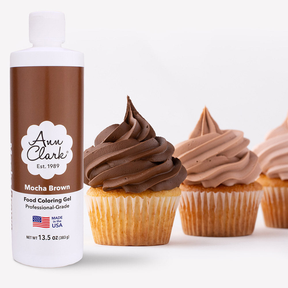 Mocha Brown Food Coloring Gel, Extra Large 13.5 oz. Bottle