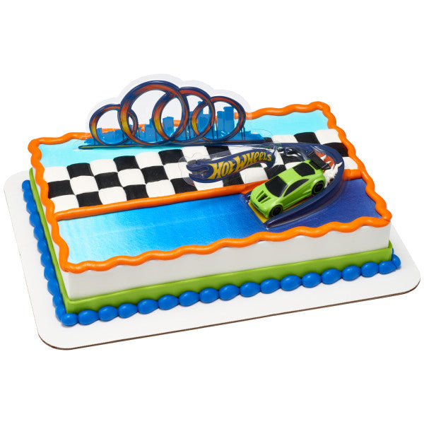 Hot Wheels Drift Cake Topper Decoration Set