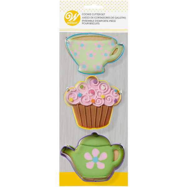 Wilton Tea Party Cookie Cutter Set, 3-Piece