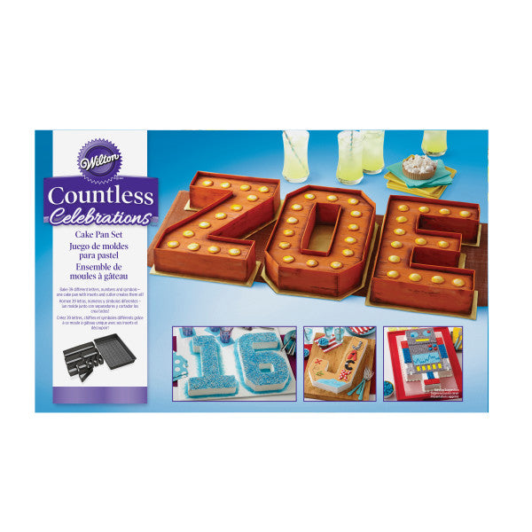 Wilton Numbers and Letters Cake Pan,10-Piece