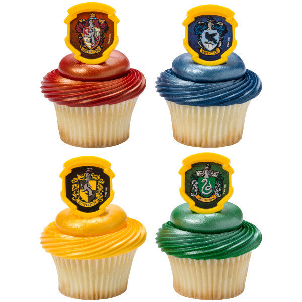 HARRY POTTER HOGWARTS Houses Cupcake Cake Decorating Rings 144 set