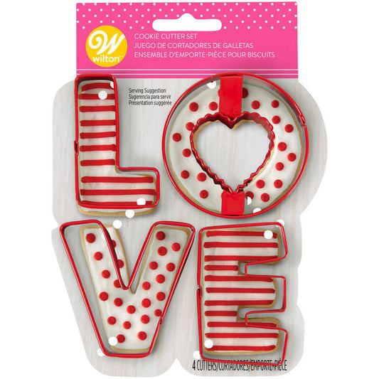 Wilton Love Cookie Cutters, 4-Piece Set