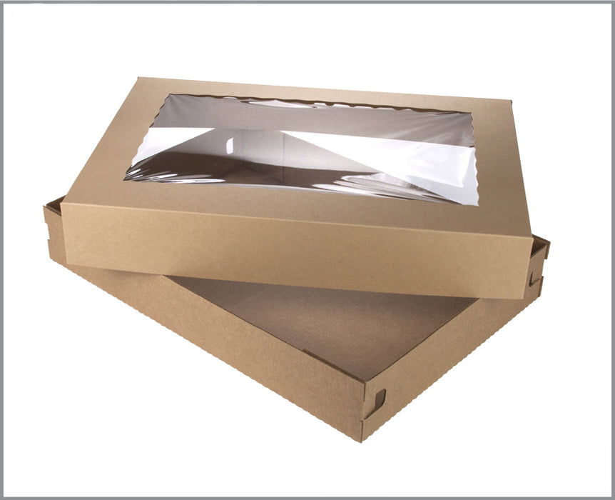 Full Sheet BOX, Double Thick BOARD and WINDOW LID SET (3 pieces) 26" x 18" x 4" HEAVY DUTY