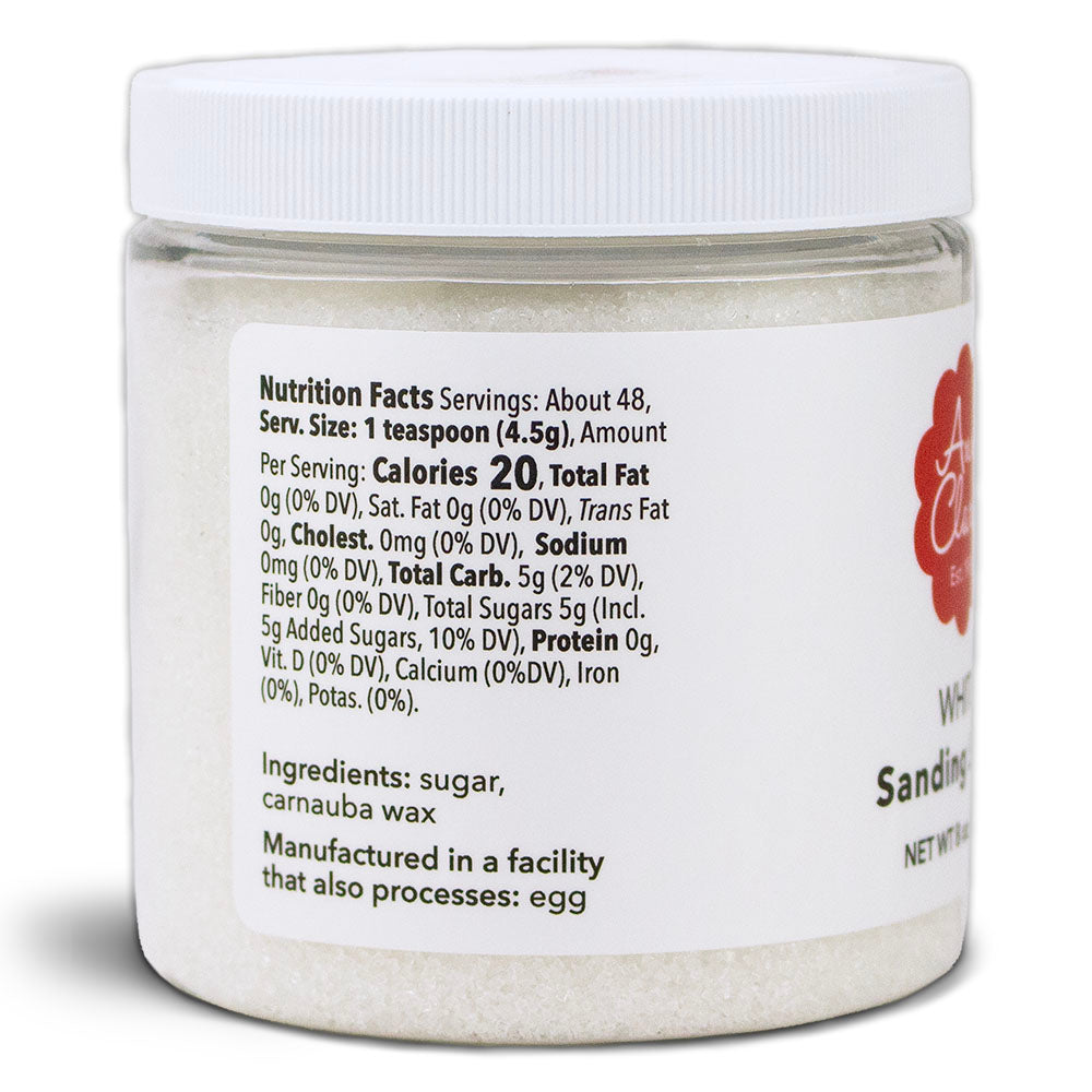 White Sanding Sugar, 8 oz
