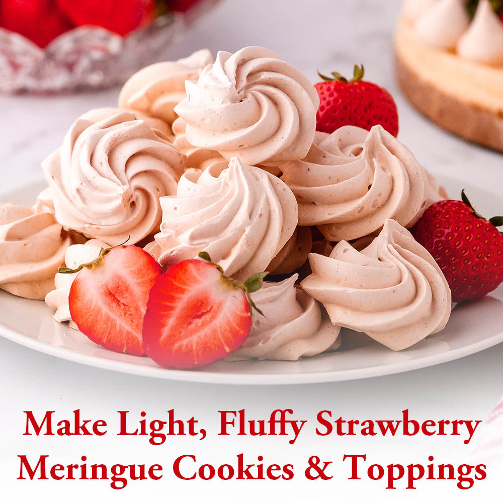 Premium Strawberry Meringue Powder, 8 oz