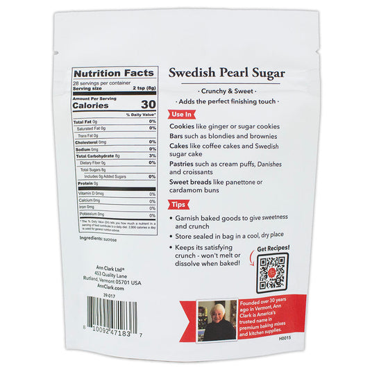Swedish Pearl Sugar, 8 oz