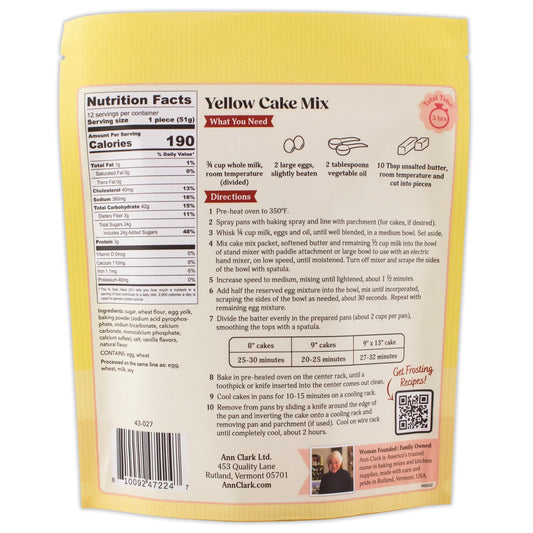 Yellow Cake Mix, 21 oz
