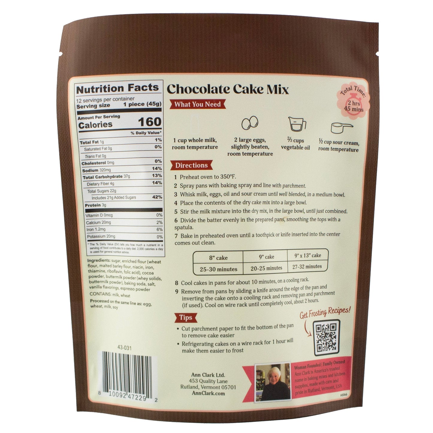 Gourmet Chocolate Cake Mix, 19 oz