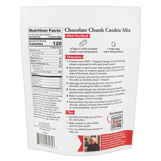 Chocolate Chunk Cookie Mix, 16 oz