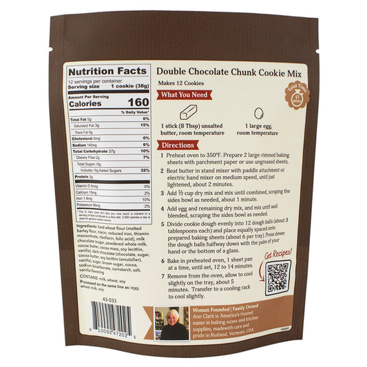 Double Chocolate Chunk Cookie Mix, 16 oz