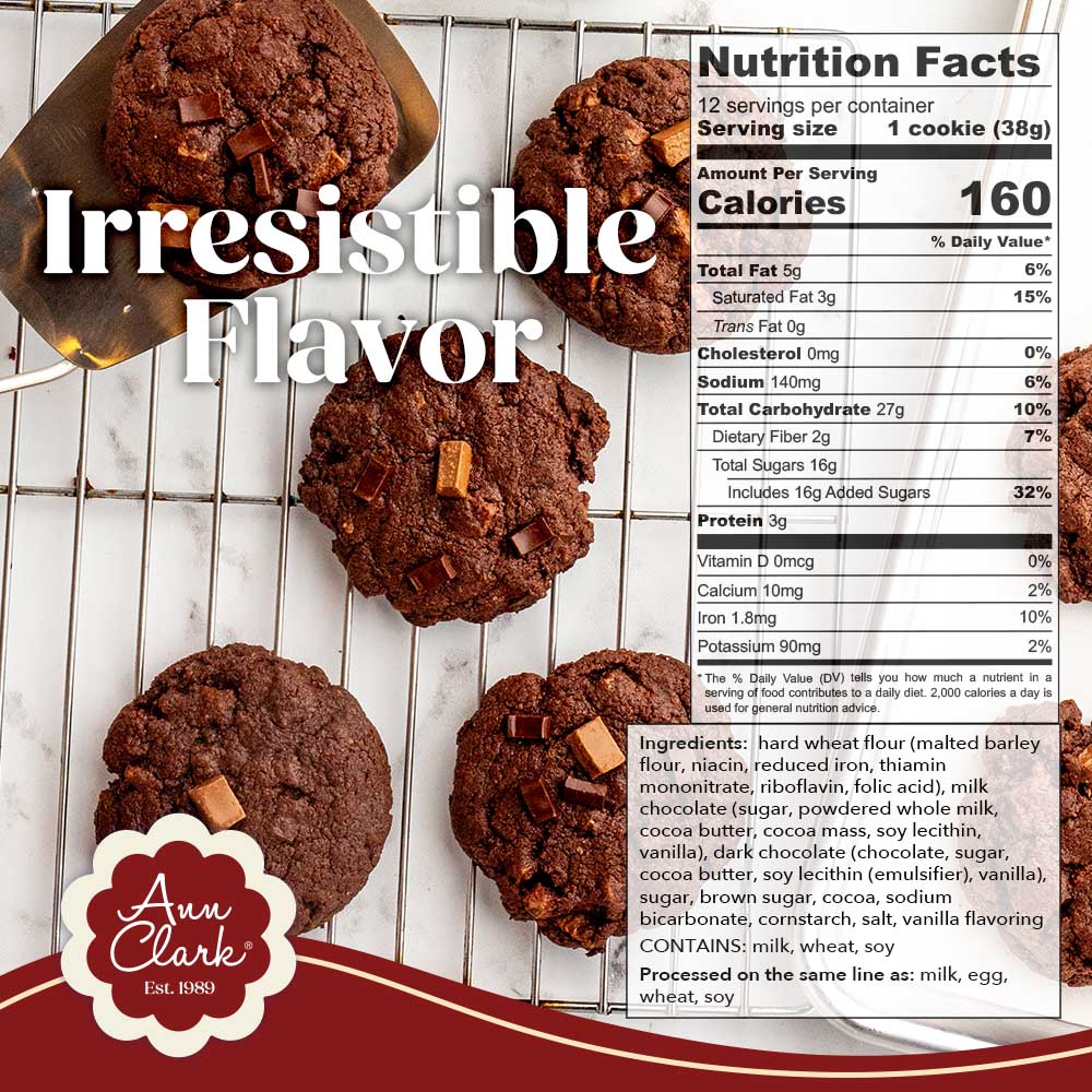 Double Chocolate Chunk Cookie Mix, 16 oz