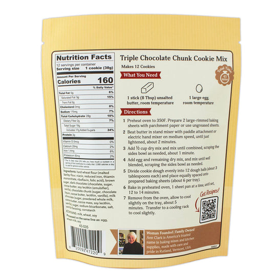 Triple Chocolate Cookie Mix, 16 oz