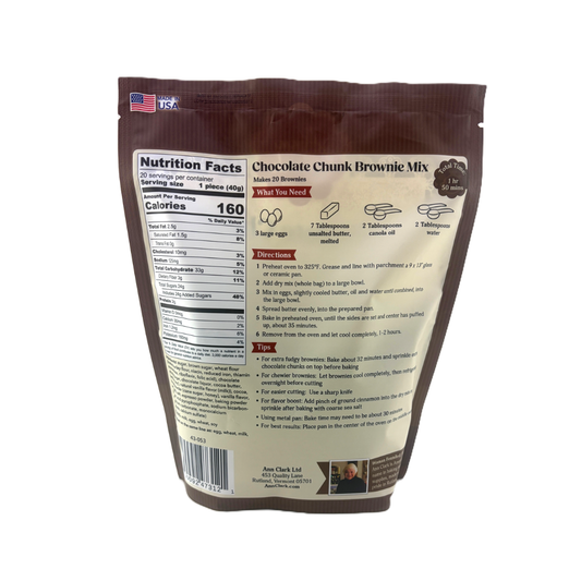 Chocolate Chunk Brownie Mix, 28 oz