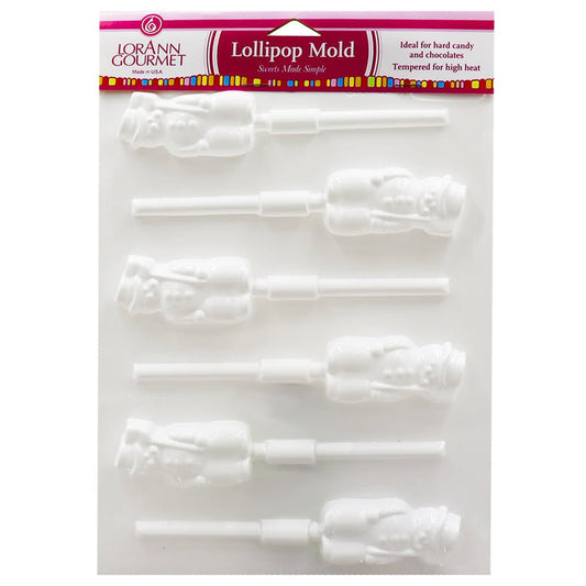 LorAnn Snowman Lollipop Sheet Mold