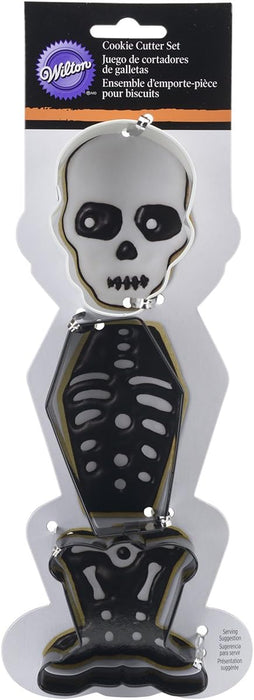 Wilton 3 Piece Skeleton Cookie Cutter Set