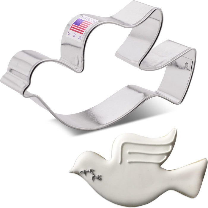 Ann Clark Peace Dove Bird Cookie Cutter 4.5"