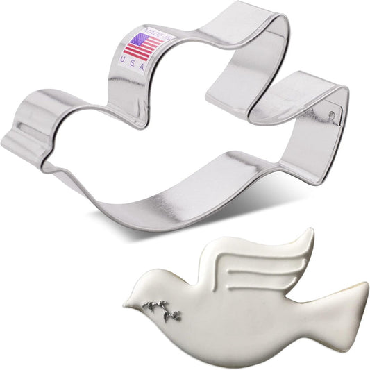 Ann Clark Peace Dove Bird Cookie Cutter 4.5"