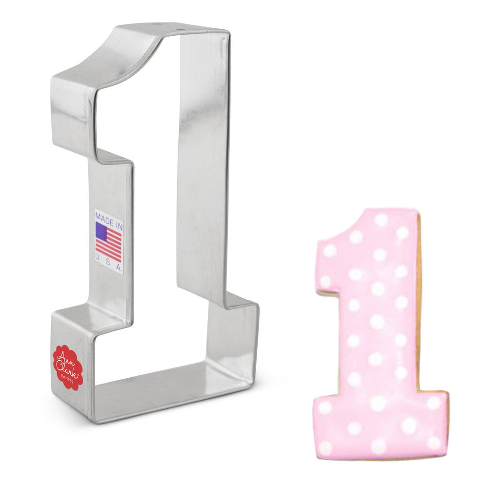 Large Number 1 Cookie Cutter