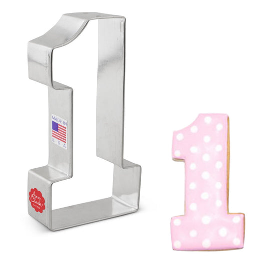 Large Number 1 Cookie Cutter