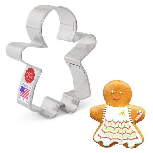 Gingerbread Girl Cookie Cutter, 3 3/4"