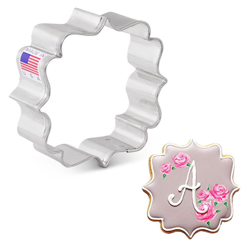 Small Ornate Square Plaque Cookie Cutter