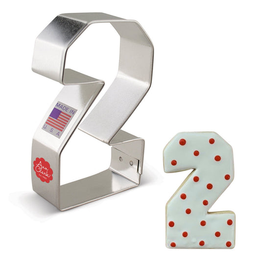 Large Number 2 Cookie Cutter