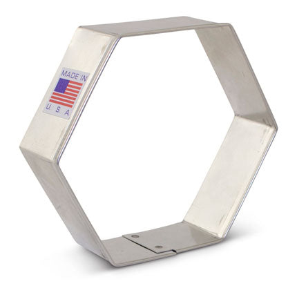 Hexagon Cookie Cutter, 3 1/2"