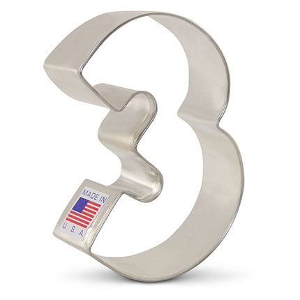 Number 3 Cookie Cutter