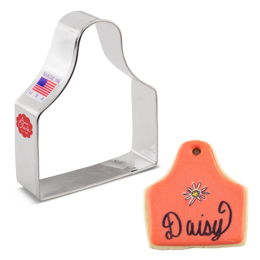 Ear Tag Cookie Cutter, 3.25"