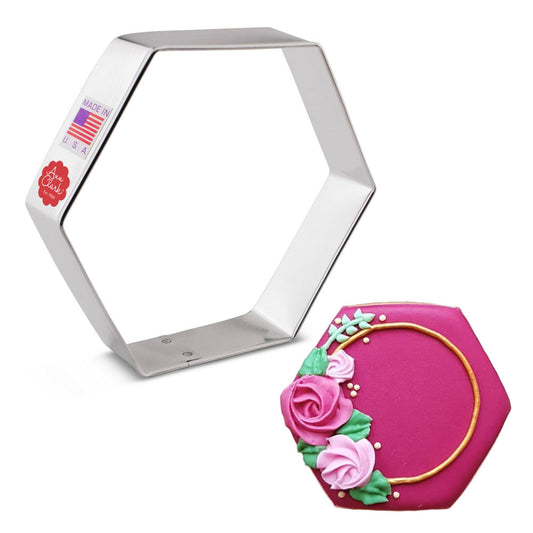 Hexagon Cookie Cutter, 3 3/4"