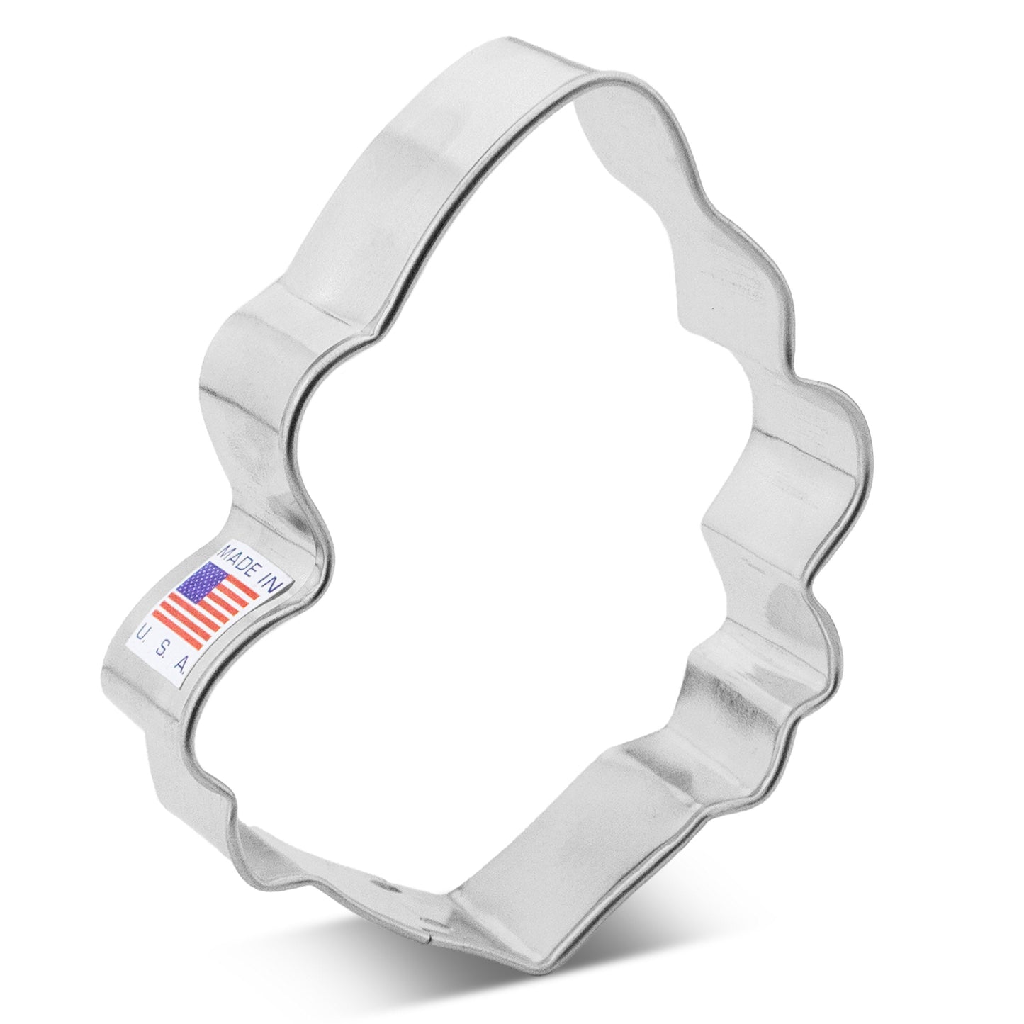 Christmas Grump with Santa Hat Cookie Cutter, 3.5"