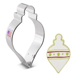 Cookie Cutter Ornament  Teardrop Bauble 4" - 8202A
