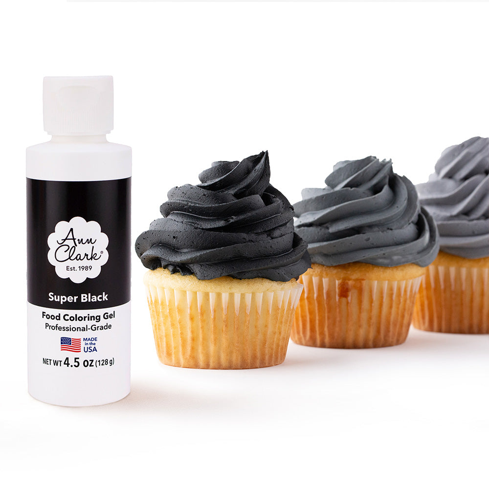 Super Black Food Coloring Gel, Large 4.5 oz. Bottle