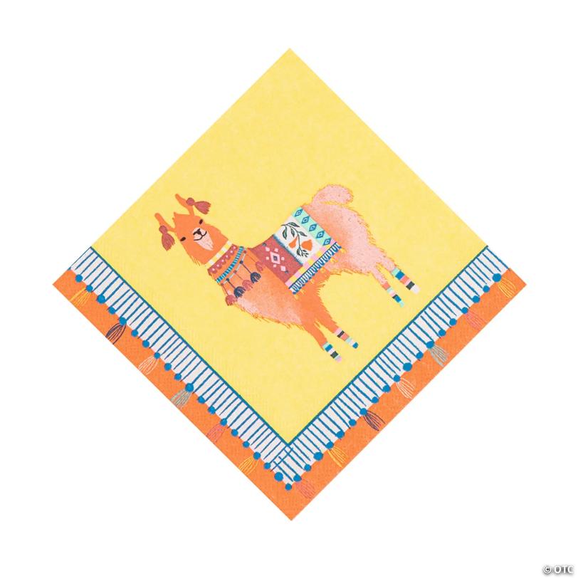Boho Llama Beverage Napkins - 20 Pc.